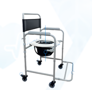 Venta de Silla Sanitaria en Aluminio VH622